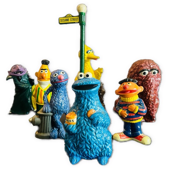 VINTAGE SESAME STREET FIGURINES ca.70s Gorham Muppets Inc Jim Henson Collectible - Picture 1 of 13
